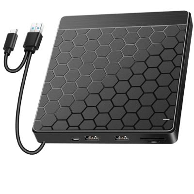 Hot Selling Type-C & USB3.0 High-Speed Optical Drive External DVD +/-RW Optical Drive for Laptop DVD CD USB CD Drive