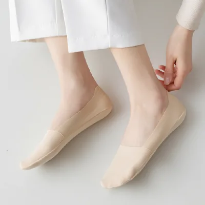 Wholesale Custom Summer Casual Cotton Breathable Deodorant No Show Ultra Thin Socks for Women