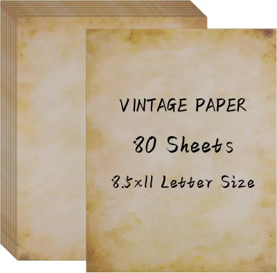 Vintage Paper Collection for Crafting Antique Designs Ideal for Scrapbooking Journaling and Cardmaking Projects