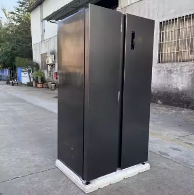 J 595L Fridges for Home Side-by-side Refrigerator Drawer Ice Cream Inverter Energy Conservation Stainless Steel equipment