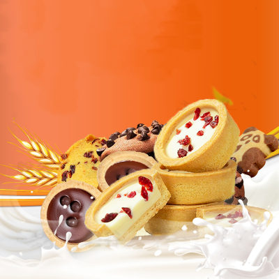 Tart Shell Cookies Cocoa Flavor Milk Flavor Cranberry Cookies Bear Cookies