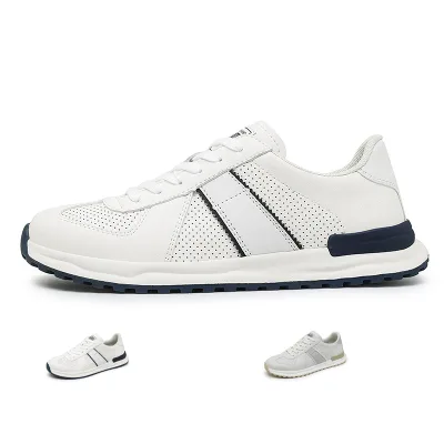 2024 High Quality Men Shoes Classic Customized logo PU Upper Walking Style Shoes Wholesale Men's Sneaker