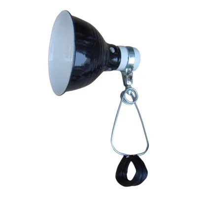 5.5 Lampshade Black and White Heating Reptile Clamp Lamp for Terrarium Precious Plants Heating
