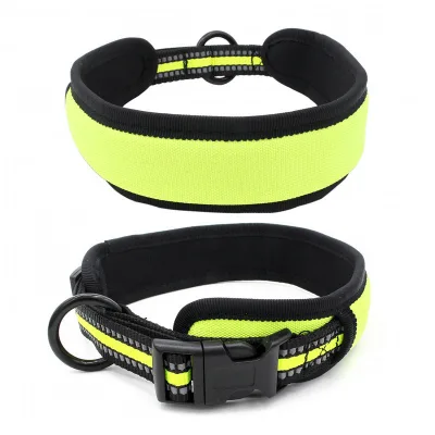 Factory Custom Comfortable Dog Collar Neoprene Padded Dog Pet Collar