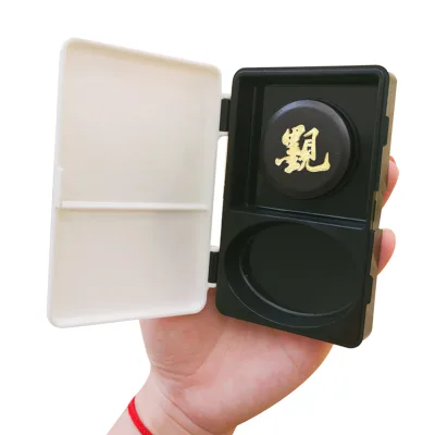 Newly Modern Convenient Black Ink Slab Set for Calligraphy Learner