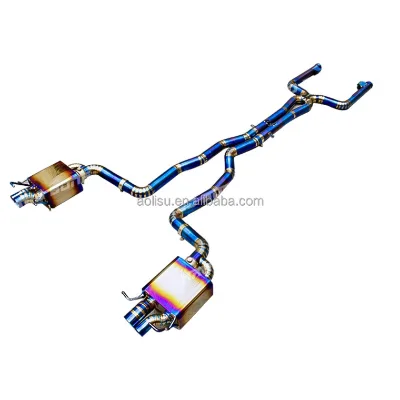 High Quality Titanium  Sexhaust System Exhaust Catback for for Mercedes-Benz W205 C63 / C63