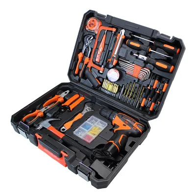 Power Mechanic Tool Set, Electric Drill air Tool Set for Home Use Cutting, Big Capacity Box Package Tools Set Mechanic