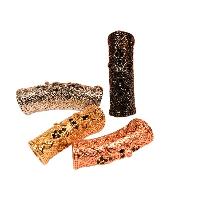 DIY Brass Iris Curved Elbow CZ Micro Pave Tube Spacer Beads Bracelet Accessories Connectors Jewelry Making Charming CT1005