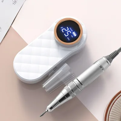 Eco Friendly Cordless Nail Drill Rechargeable Portable Tool with Interchangeable Plastic Bits for Gel Nail Removal