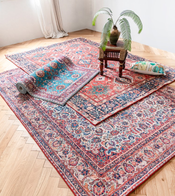 Custom American Style Retro Persian Rugs for Living Room and Bedroom 3D Printing Floor Mats
