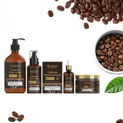 OEM Private Label Natural Organic Formula Coffee Skincare Set Exfoliating Repair Skin Anti-Wrinkle Set
