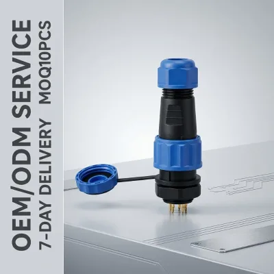 IP67 Waterproof Aviation Wire Connector SD16-5P 5A Electrical Plug and Socket for Industrial Outdoor Lighting