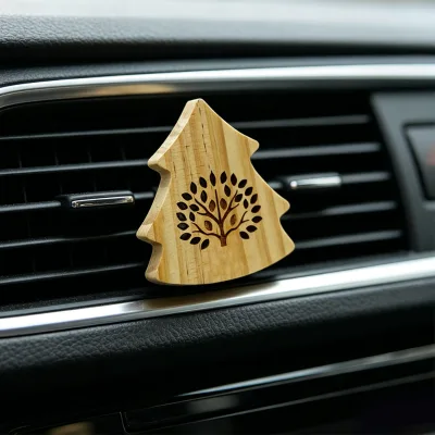 Custom Logo Metal Car Air Freshener Diffuser Passive Scent Essential Oil Evaporator for Vehicle Interior