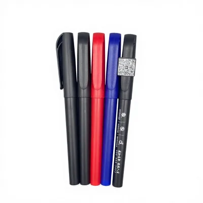 Frosted Plastic Gel Pen Printing Logo Two-Dimensional Code 05 Black Ink Promotional Advertising Wholesale Business Style