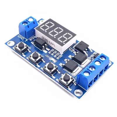 DC 6-30V Relay Module Trip Delay Switch Circuit Timer Adjustable Cycle Control Off Switch Delay Time Relay 6V 9V 12V 24V