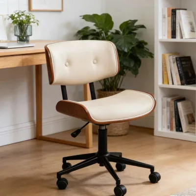 Luxury Modern Executive Boss Chair Computer Stool Adjustable Height Swivel Base Bedroom Study Office Chair for Living Room