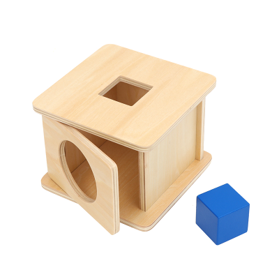 Classic Montessori Sensorial Material Imbucare Box Wooden Baby Montessori Educational Toys