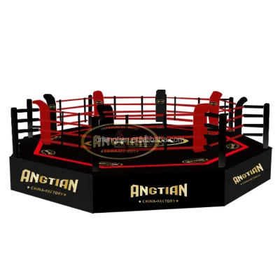 Professional Elevated Octagon Boxing Ring Heavy Duty MMA Fighting Ring AIBA Standard Boxing Ring
