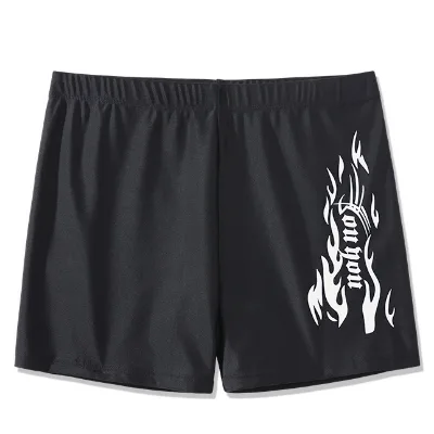 Factory Wholesale Men's Swim Shorts-Spandex/Polyester Elastic Waist Printed Animal/Floral Patterns Quick-Dry Breathable Casual