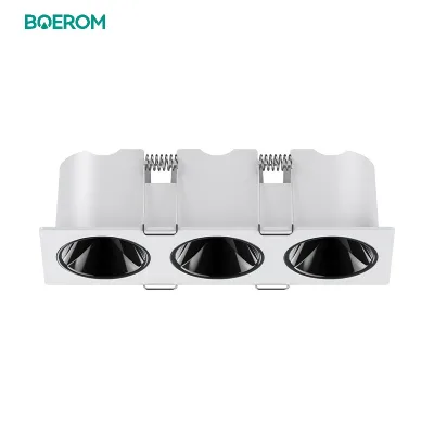 Spot Light Led Cob Embedded Downlight Dimming Anti-glare Ceiling Square Light for Office Home Interior Lighting