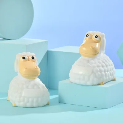 Custom Style Eco-friendly Materials Pvc Bath Toys Sheep Vinyl Toy