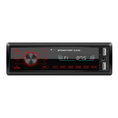 Professional 1 Din Multi-colored Touch Screen Fixed Panel Car Audio Stereo Speaker Dashcam FM MP3 Player System with 2USB Port