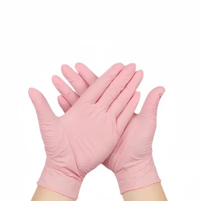 Disposable Powder Free Pure Black Blue White Pink Nitrile Gloves Heavy Duty Food Grade Waterproof Kitchen Tattoo Lab Garden