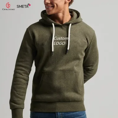 Custom 400 Gsm 100 Cotton Sweatshirts Thrift Branded Oversized Jumper Plus Size Mens Clothing Beige Hoodies