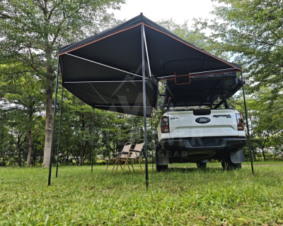 Big Size Car awning 270 awning free standing retractable arm awning folding arm awning