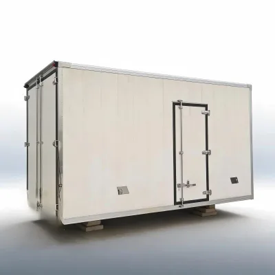 China Good Quality Freezer Trucks Body FRP Panels Cargo Truck Box Refrigerator Trucks Body with Side Door