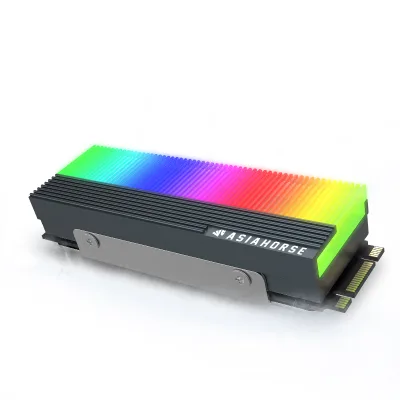 AsiaHorse Heatsink Aluminum Pc Accessories Nvme M2 Ssd Cooler Rgb