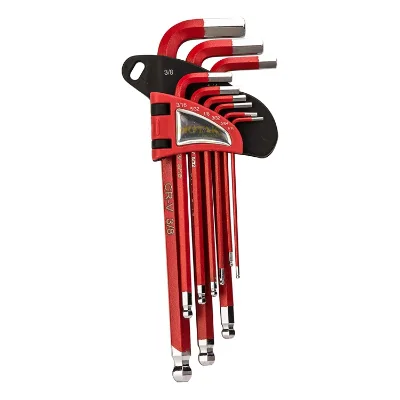 Factory Hot Sale High Quality Mini Small Custom Hybrid Mixed Universal Multi Colorful Folding Allen Hex Key Torx Wrench Tool Set