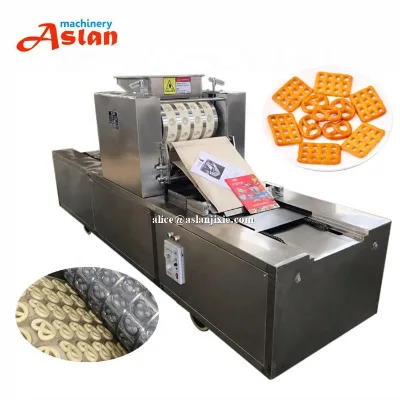 Automatic 600 Tiny Twist Biscuit Making Machine/ Milky Pretzel Crisp Biscuit Making Machine