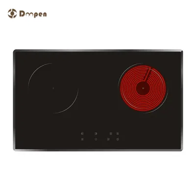 H-One 2 Ring Induction and Ceramic Mix Hob Best Cheap Induction Hob Factory Manufacturer 8223-202
