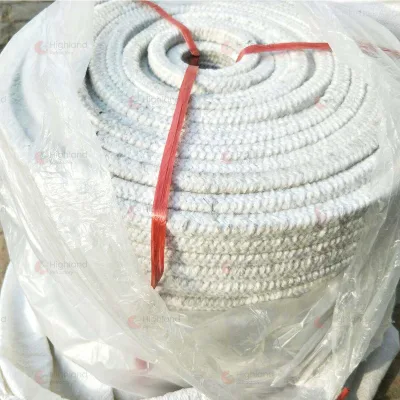 Ceramic Fiber Rope 1260C for Marine Exhaust Pipe Lagging Flexible High Temp Insulation Wrap Bulk Order