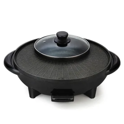 Hot Sale Table Electric BBQ Grill Pan Stone Bbq Grill Chafing Dish Stove Round Aluminum Electric Oven and Electric Baking Pan