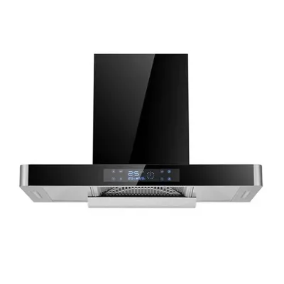 2023 T Shape Black Big Suction Smart Extractor Range Hood Cooker Hood for Kitchen