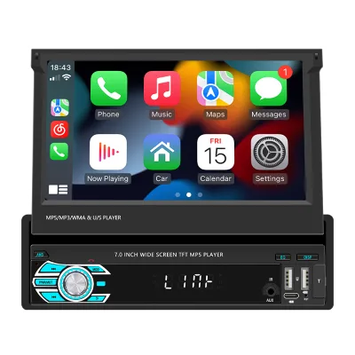 Universal Single Din 7 Inch Dvd Autoradio Navigation Autoestereo 1 Din Gps Android Car Radio with Wifi