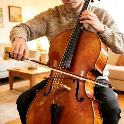Wholesale Full Size Student Cello 4/4 Swift Horse CE10-M Maple Top Rosewood Bow Basswood Back Aluminum Alloy Tailpiece Polished