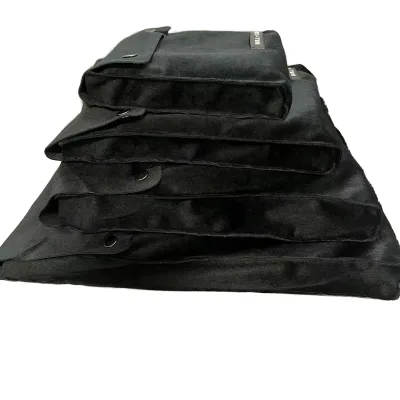 OEM Custom Logo Printed Button Velvet Satin Lining Envelope Pouch Cotton Drawstring Wedding Gift Faux Suede Dust Bag for Watches