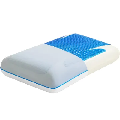 Orthopedic Cooling Gel Filling Knee Pillow Memory Foam Gel Cooling Square Pillow for Neck and Cervical Care