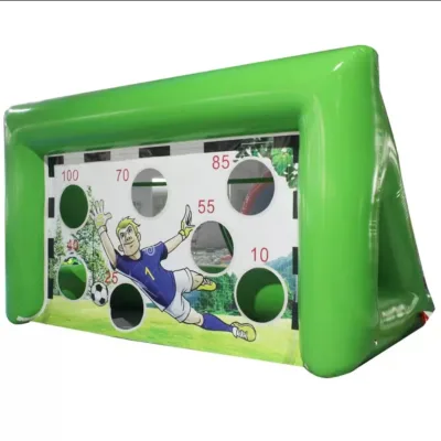 Custom Unisex Vinyl Soccer goal Target Inflatable Interactive Sport Games Commercial Outdoor Playgrounds for Kids