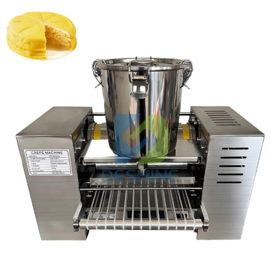 Automatique Commercial Durian Crepe Make Pour Crepe Melaleuca Cake Crust Duck Pancake a De Crepe Machine