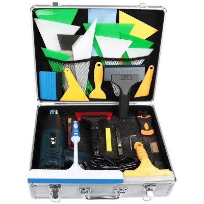 Car Film Application Tools PPF Window Tint Paint protection Film Tool Kit Wrapping Scraper Blade Compilation Box Help Install
