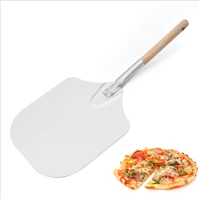 Aluminum Pizza Peel With Detachable Wood Handle, Baking Tools and Accessories for Bread