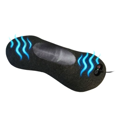 USB Powered Portable Cervical Traction Pillow Vibration Massage Hot Compress Ergonomic Neck Support Massager Car Hotel 1 Year