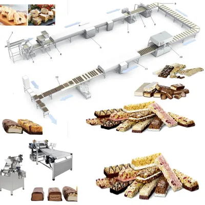 Full Automatique Chocolate Energy Bar Line Chocolate Protein Bar Making Machine