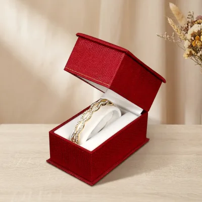 Eco -friendly Custom Colorful Handmade Paper Box Cardboard Watch Box with Magnet Wholesale Multifunction Flip Jewelry Box