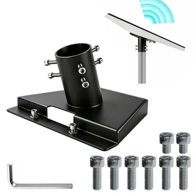 Non Penetrating Weight Loaded Flat Roof Mount for Starlink Gen3 V3 Dish Bracket Steel Screws for Rooftop Terrace RV