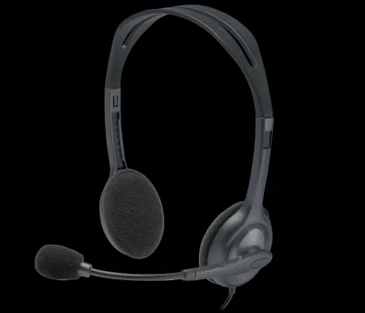 For H111 Stereo Headset Mic Lightweight 3.5mm Wired 40mm Drivers Active Noise Cancellation for PC Laptop Multi Platform Use
